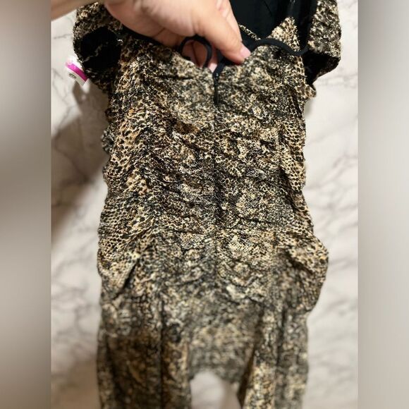 Free People Sierra Lace Mini Dress In Sand Combo - Picture 10 of 11